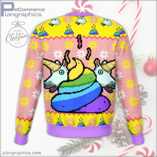 unicorn poo ugly christmas sweater 164 LE9WC