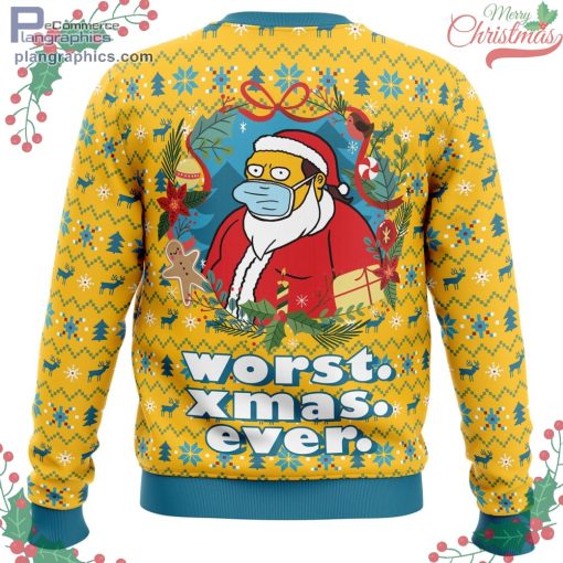 worst christmas ever simpsons ugly christmas sweater 479 UGSJY