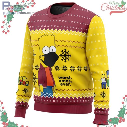 worst xmas ever the simpsons ugly christmas sweater 622 UCBrF