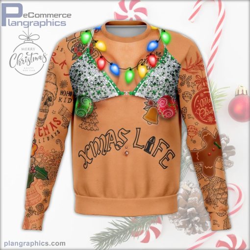 xmas life ugly christmas sweater 4 p4CdN