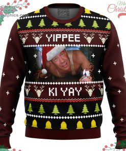 yippee ki yay ugly christmas sweater 3 IfRRZ