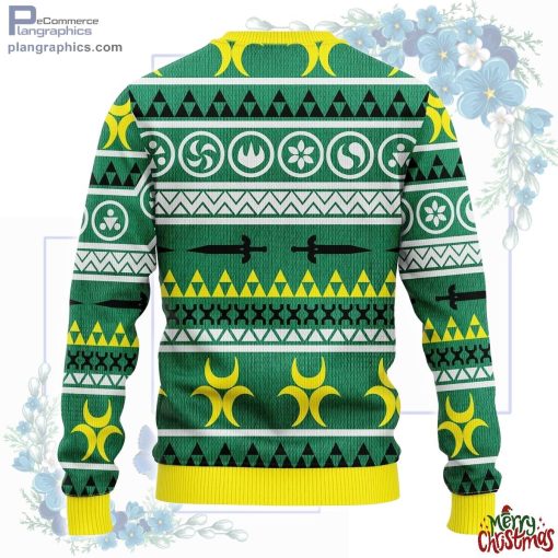 zelda green yellow ugly christmas sweater 243 78rDw