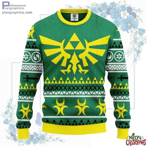 zelda green yellow ugly christmas sweater 6 kZRZQ
