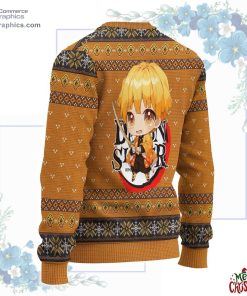 zenitsu demon slayer anime ugly christmas sweater 242 fZpTo