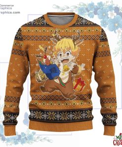 zenitsu demon slayer anime ugly christmas sweater 5 zyQxX