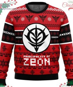 zeon the gundam ugly christmas sweater 1 rE5Gr