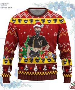 zora ideale anime ugly christmas sweater black clover 3 r81Sa