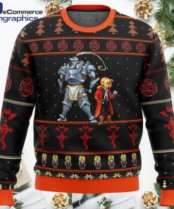 fullmetal alchemist elrics sprites ugly christmas sweater 1 vhy4i3