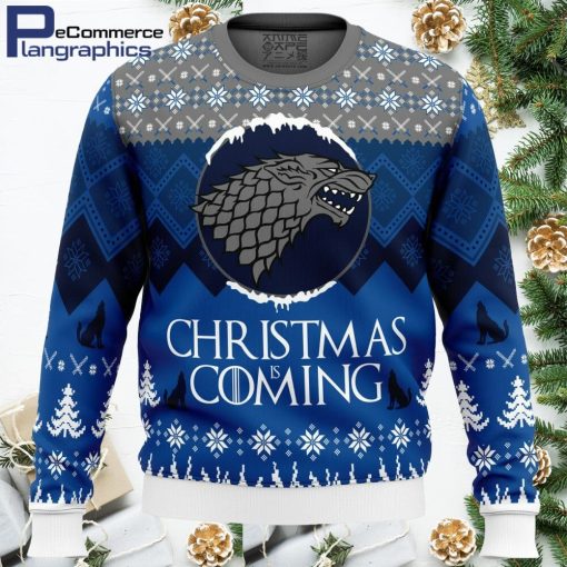 game of thrones christmas is coming ugly christmas sweater 1 m98j6w