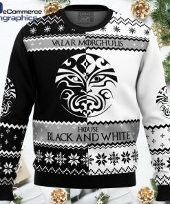 game of thrones house black and white ugly christmas sweater 1 muu7m4