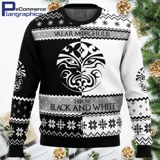 game of thrones house black and white ugly christmas sweater 1 muu7m4
