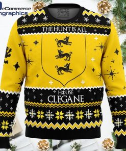 game of thrones house clegane all over print ugly christmas sweater 1 gjnayy