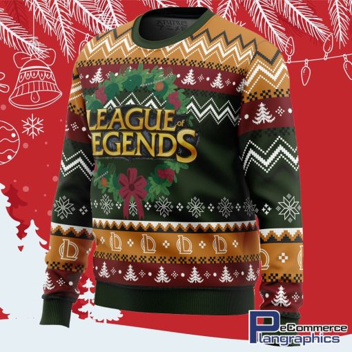 game on christmas league of legends all over print ugly christmas sweater 2 cosixm