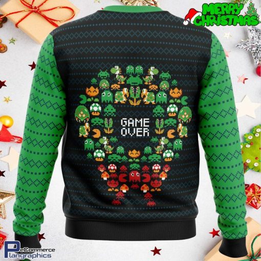 game over nintendo all over print ugly christmas sweater 2 kbvvrj