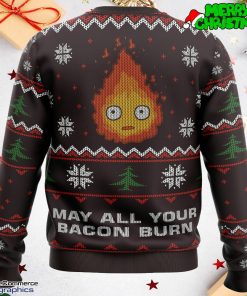 ghibli may all your bacon burn all over print ugly christmas sweater 2 uba1bp