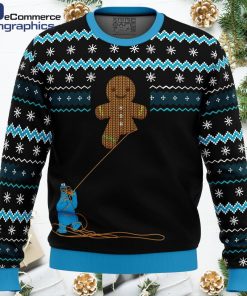 gingerbread cookie monster ugly christmas sweater 1 ehfhx6