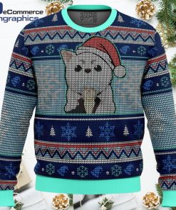 gintama gintoki and sadaharu all over print ugly christmas sweater 1 pwrfyp