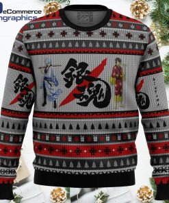 gintama shinsuke and gintoki ugly christmas sweater 1 bmmvbr