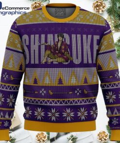 gintama smokin shinsuke all over print ugly christmas sweater 1 hhsw62