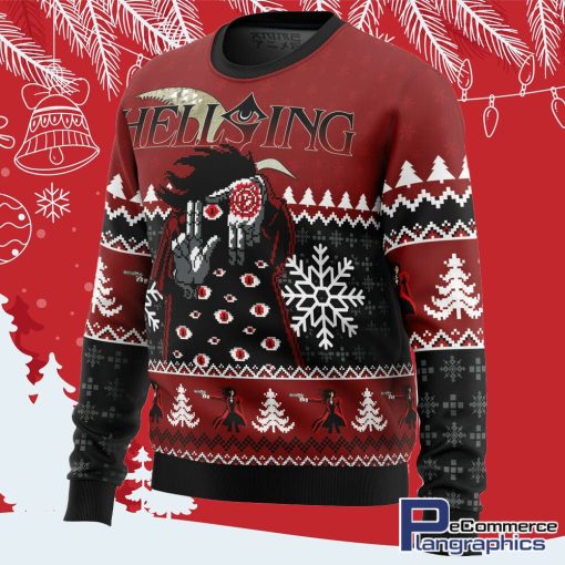 god with us hellsing all over print ugly christmas sweater 3 cfecqx