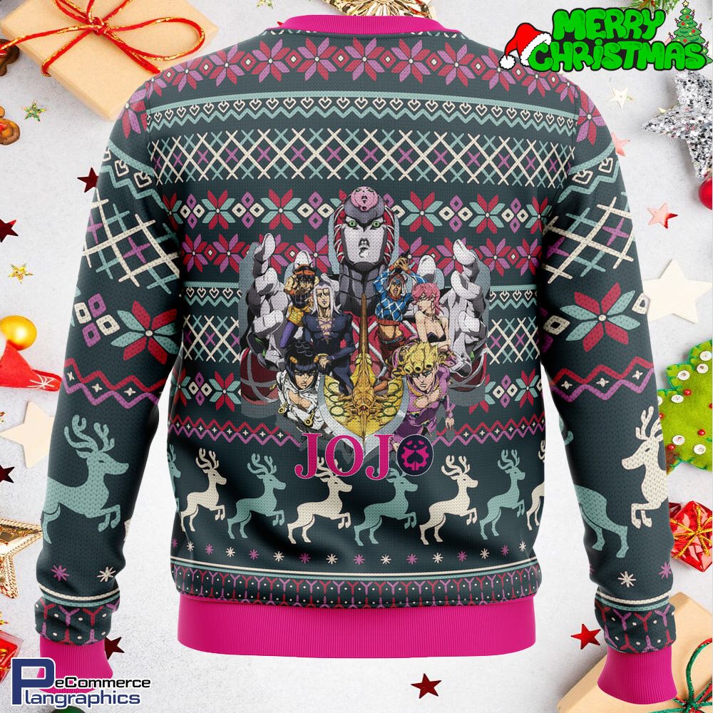 Golden Wind Jojo's Bizarre Adventure Ugly Christmas Sweater
