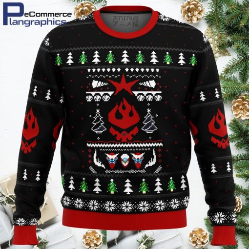 gurren lagann logo ugly christmas sweater 1 kp04wb