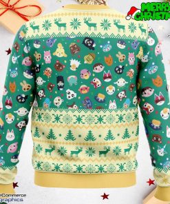 happy animal villagers animal crossing ugly christmas sweater 3 pajtqf