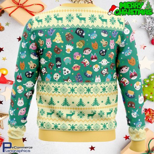 happy animal villagers animal crossing ugly christmas sweater 3 pajtqf