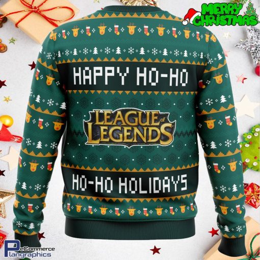 happy ho ho ho holidays league of legends ugly christmas sweater 3 lnw9vd
