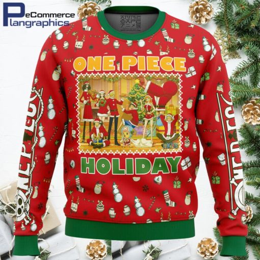 happy holidays one piece ugly christmas sweater 1 n2ti1g