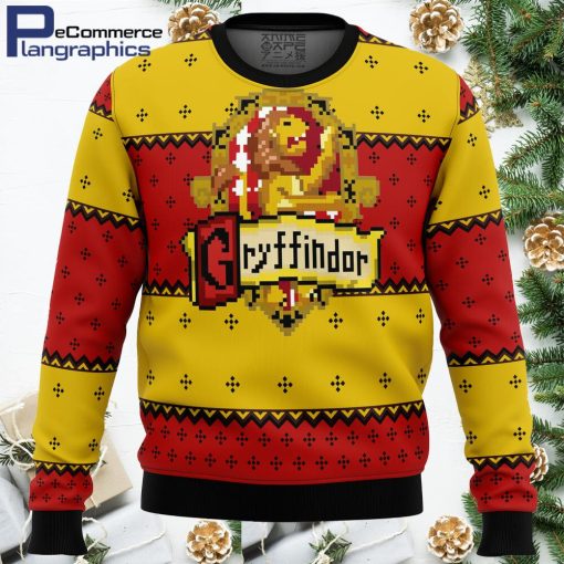harry potter gryffindor all over print ugly christmas sweater 1 akltmv
