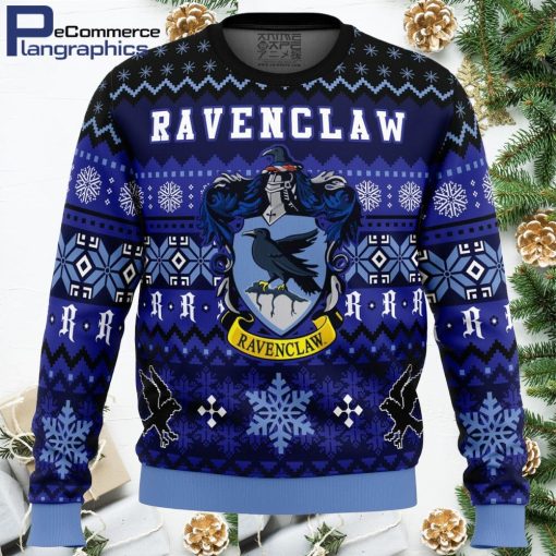 harry potter ravenclaw house all over print ugly christmas sweater 1 qloy3m