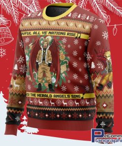hawks singing christmas song my hero academia all over print ugly christmas sweater 2 oiqtrm