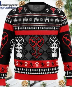 heartless christmas kingdom hearts ugly christmas sweater 1 bsnqkn