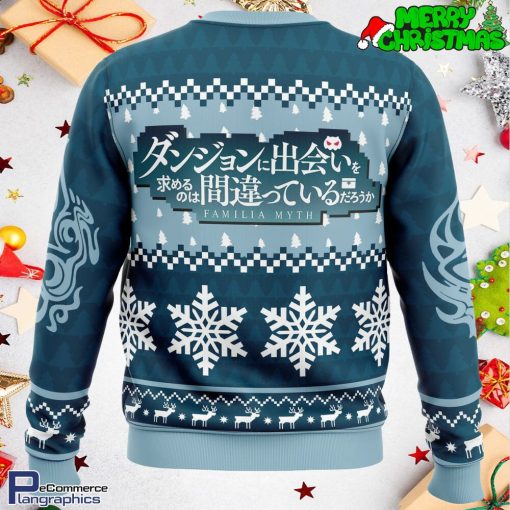 hestia familia emblem danmachi all over print ugly christmas sweater 3 ccn3rf