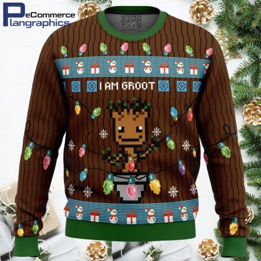 i am groot all over print ugly christmas sweater 1 z4t7j1