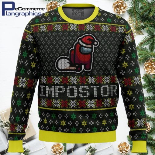 impostor among us ugly christmas sweater 1 tko9t4