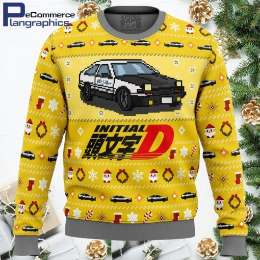 initial d classic toyota car ugly christmas sweater 1 tpiupj
