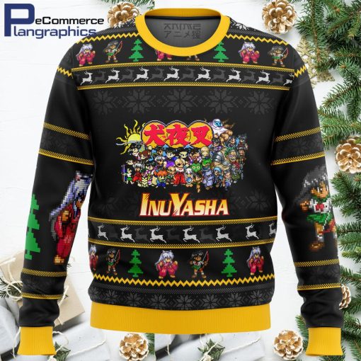 inuyasha sprites ugly christmas sweater 1 rjerma