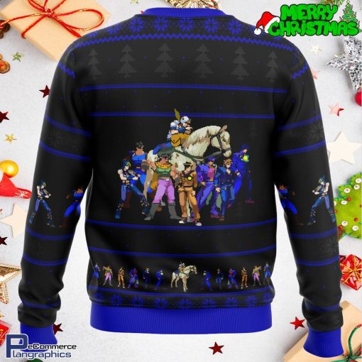 jojos bizarre adventure generations all over print ugly christmas sweater 3 jz1age