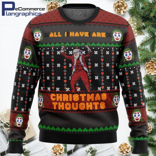 joker all i have are xmas thoughts all over print ugly christmas sweater 1 ctmxdo