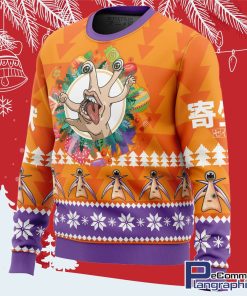 jolly parasitic beasts all over print ugly christmas sweater 2 hxant4