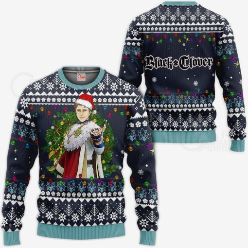 julius novachrono black clover anime gift ugly sweatshirt sweater 1 jdkuwl