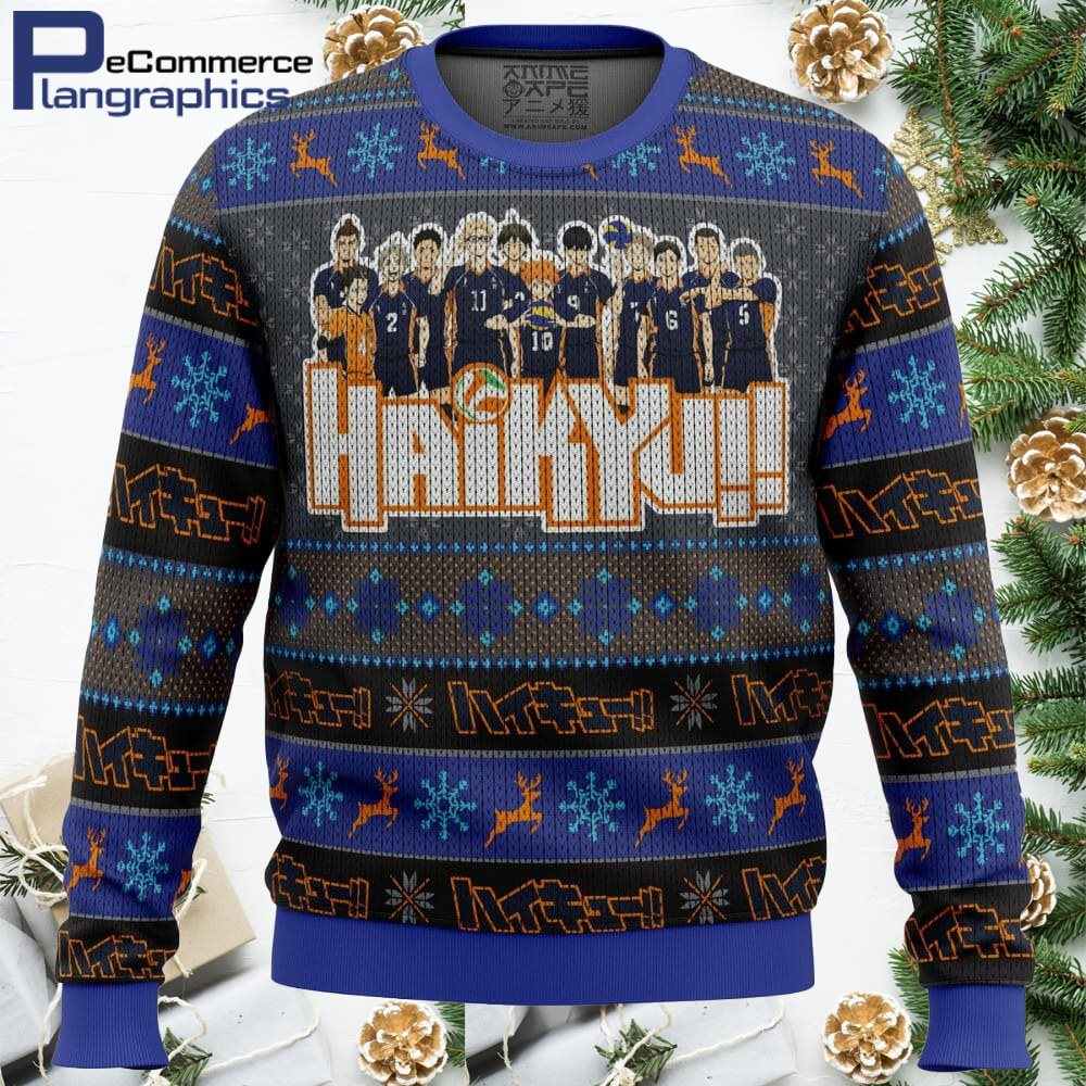 Karasuno High Haikyuu All Over Print Ugly Christmas Sweater