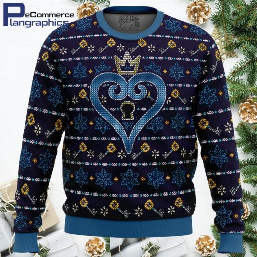 keyblade sora kingdom hearts ugly christmas sweater 1 jgl6ub