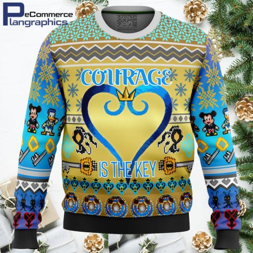 kingdom hearts ugly christmas sweater 1 cfyonn