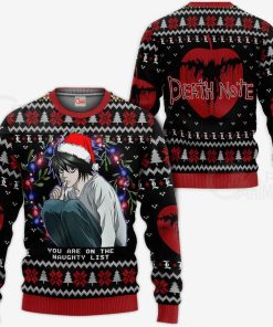 l lawliet death note anime ugly sweatshirt sweater 1 lar3aq