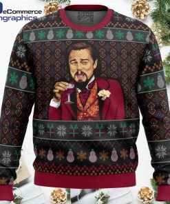 laughing leo dicaprio meme all over print ugly christmas sweater 1 fgfg1j