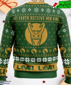 let earth receive her king loki marvel ugly christmas sweater 3 zw4c2e