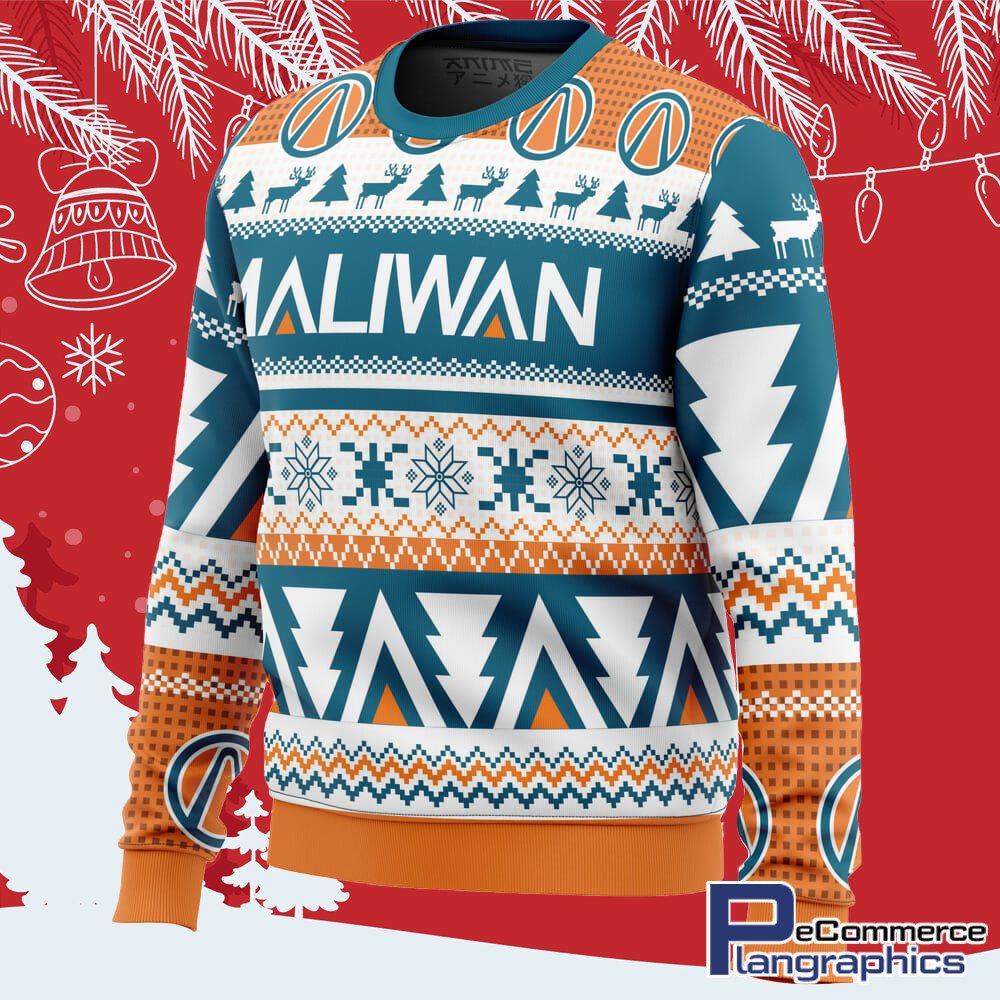 Maliwan Christmas Borderlands All Over Print Ugly Christmas Sweater